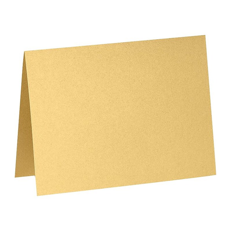 LUX A7 Folded Card (5 1/8 x 7) 50/Pack, Gold Metallic (PGCST970-50) image 1