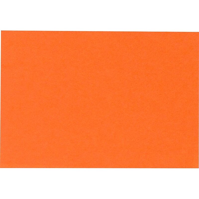 LUX A9 Flat Card (5 1/2 x 8 1/2) 50/Pack, Mandarin (EX4060-11-50) image 1
