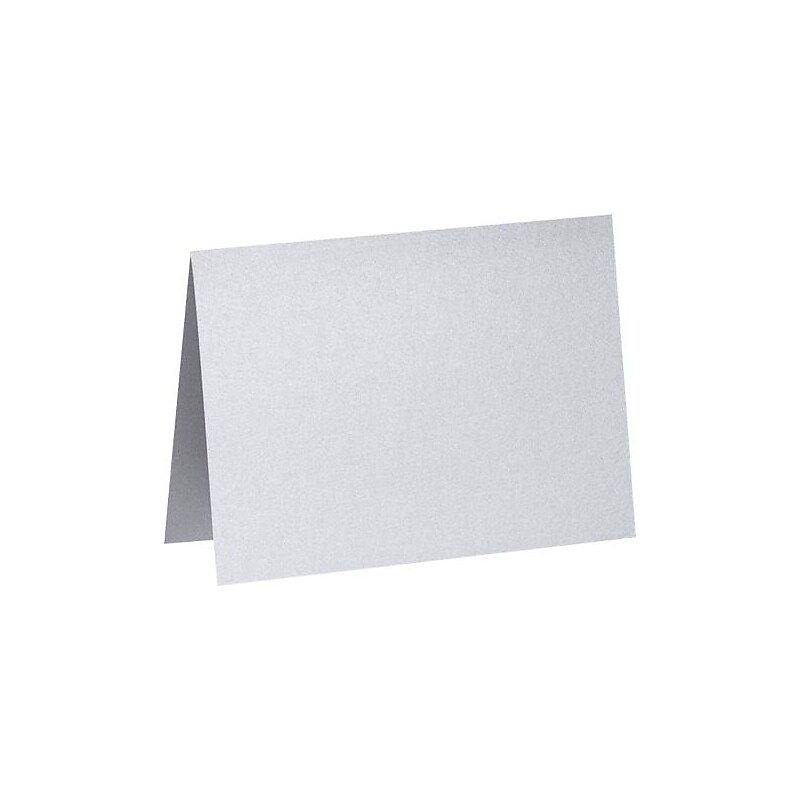 LUX A2 Folded Card (4 1/4 x 5 1/2) 50/Pack, Silver Metallic (PGCST909-50) image 1