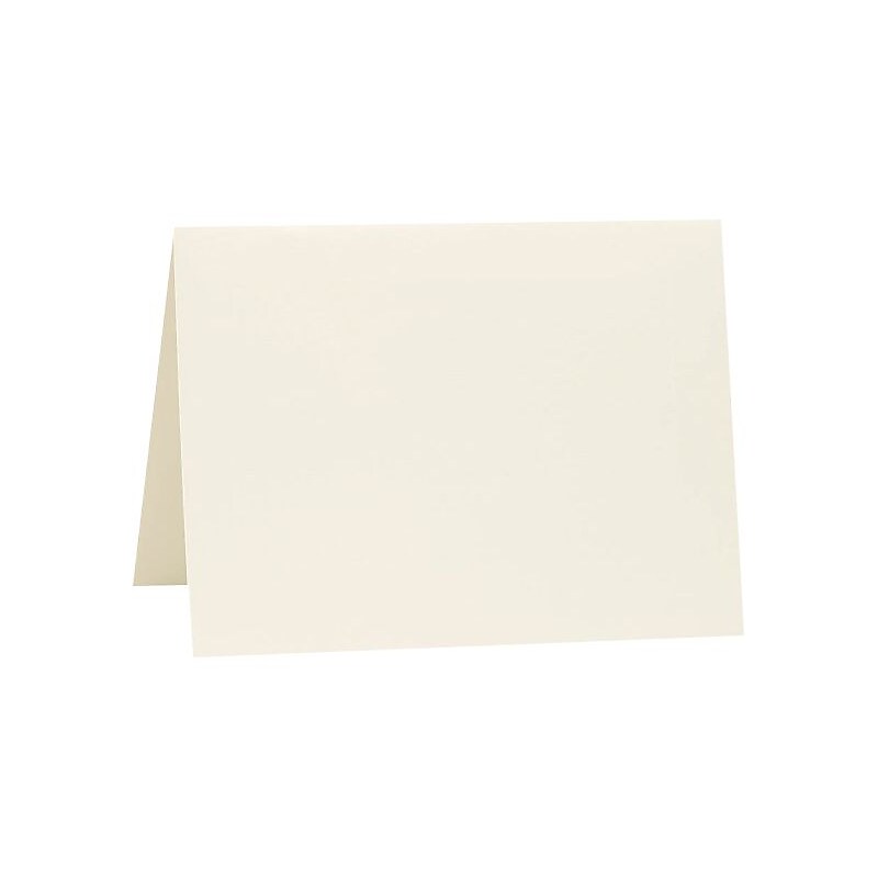 LUX A1 Folded Card (3 1/2 x 4 7/8) 50/Pack, Natural White - 100% Cotton (5010-SN-50) image 1