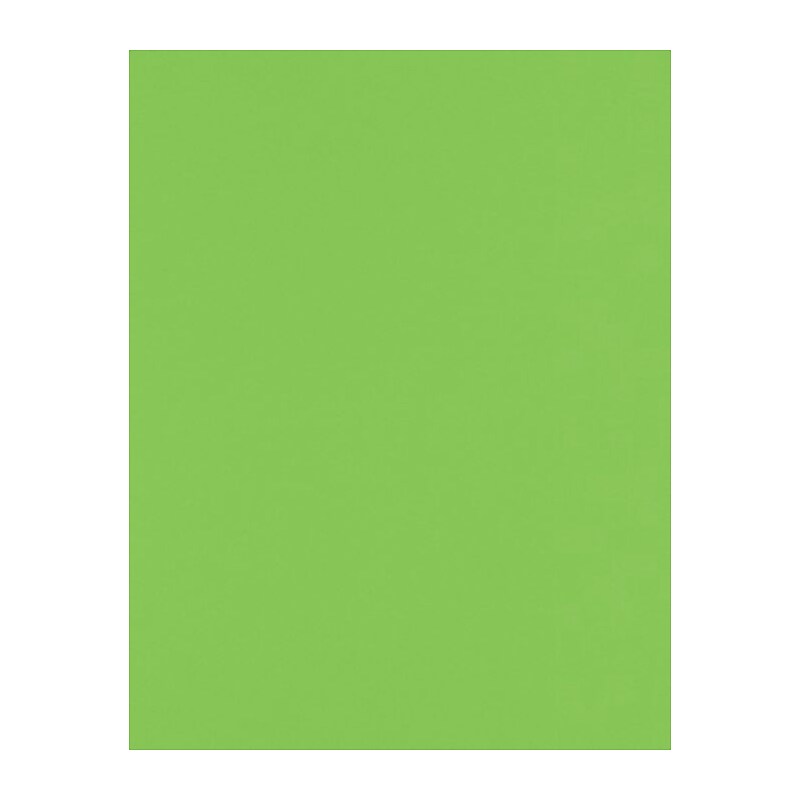 LUX 100 lb. Cardstock Paper, 8.5" x 11", Limelight, 50 Sheets/Pack (81211-C-199-50) image 1