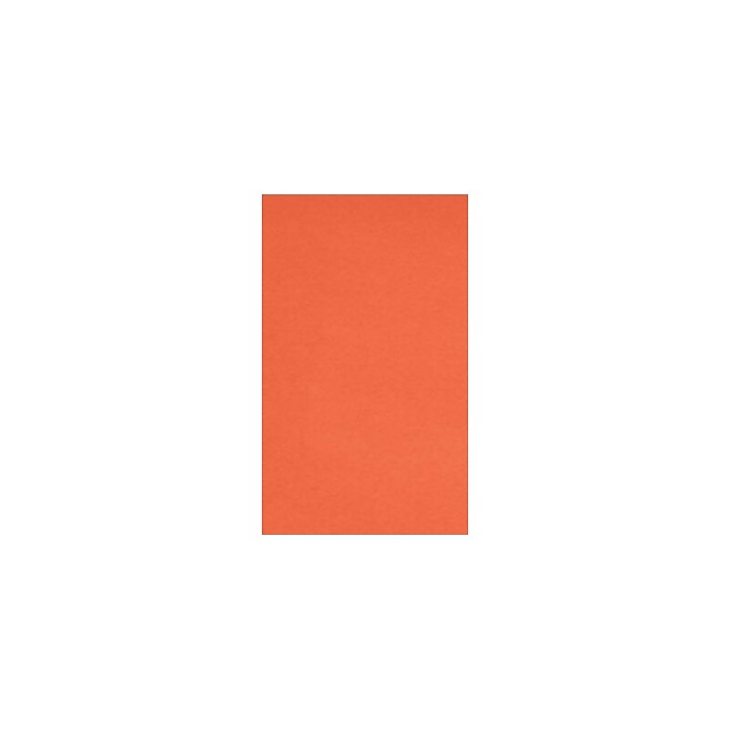 LUX 100 lb. Cardstock Paper, 8.5" x 14", Mandarin, 50 Sheets/Pack (81214-C-11-50) image 1
