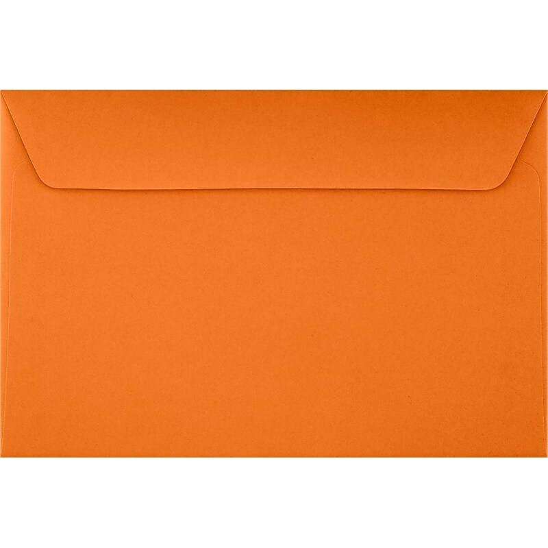 LUX 6 x 9 Booklet Envelopes 50/Pack, Mandarin (EX4820-11-50) image 1
