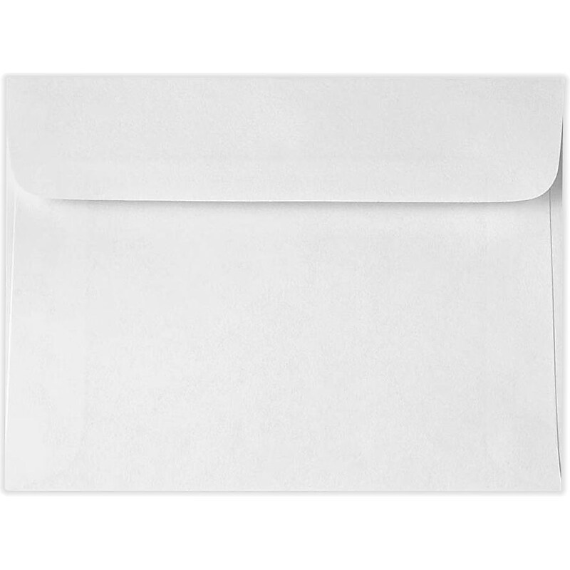LUX Self Seal Booklet Envelope, 5 1/2" x 7 1/2", Bright White, 250/Pack (11700-250) image 1