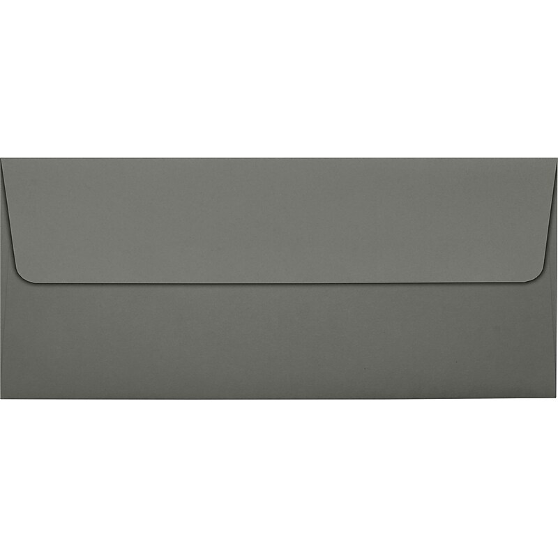 LUX #10 Square Flap Envelopes (4 1/8 x 9 1/2) 50/Pack, Smoke (EX4860-22-50) image 1