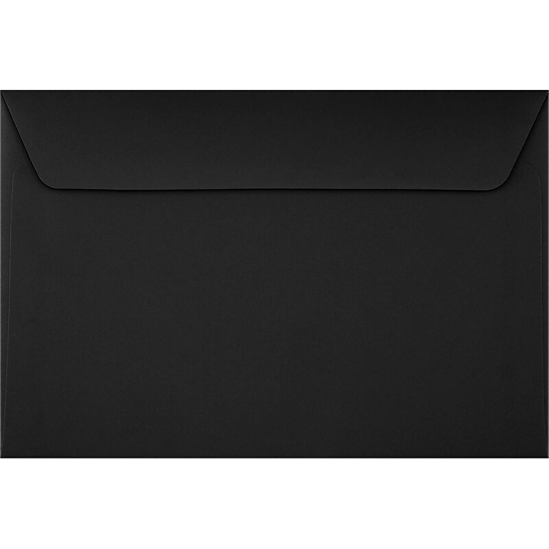 LUX 6 x 9 Booklet Envelopes 50/Pack, Midnight Black (F-4220-B-50) image 1