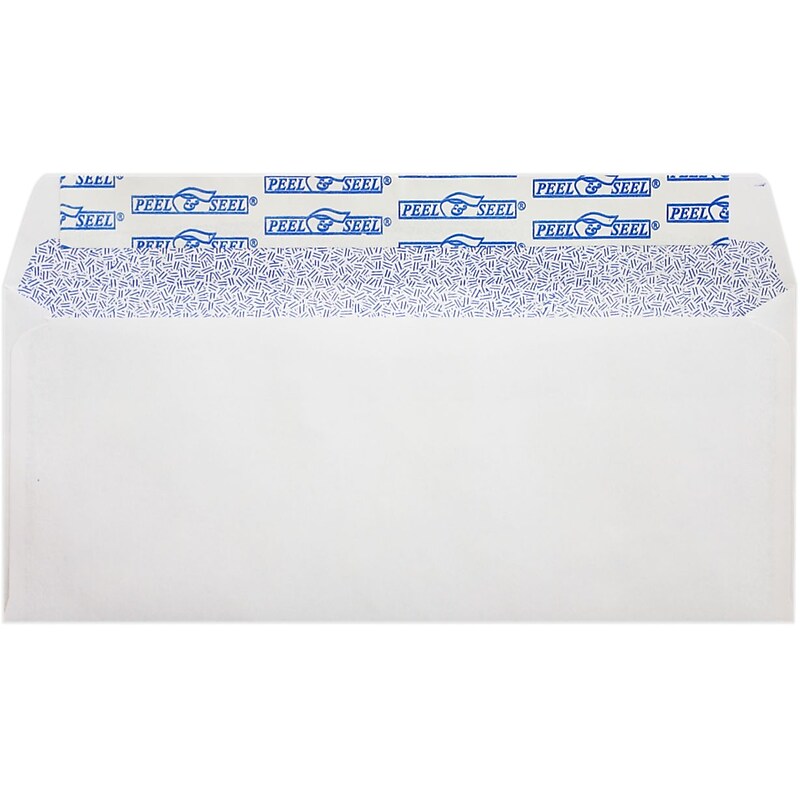 LUX #10 Regular Envelopes (4 1/8 x 9 1/2) 500/Pack, White w/ Sec Tint, P&S (75747-500) image 1