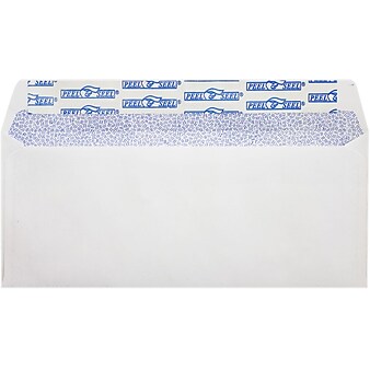 LUX #10 Regular Envelopes (4 1/8 x 9 1/2) 500/Pack, White w/ Sec Tint, P&S (75747-500)
