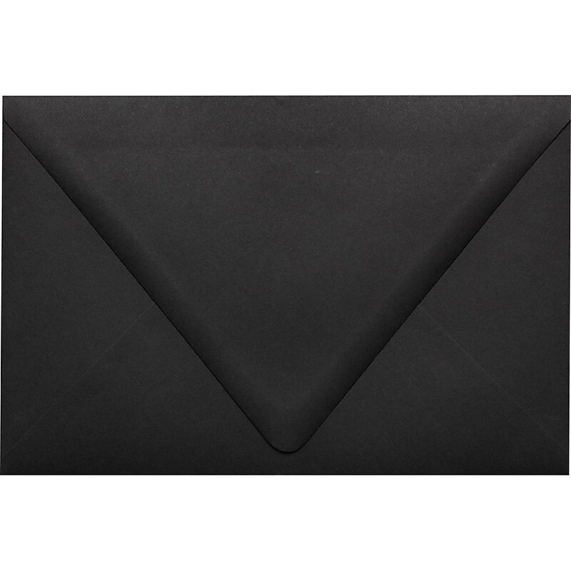 LUX 6 x 9 Booklet Contour Flap Envelopes 50/Pack, Midnight Black (1820-B-50) image 1