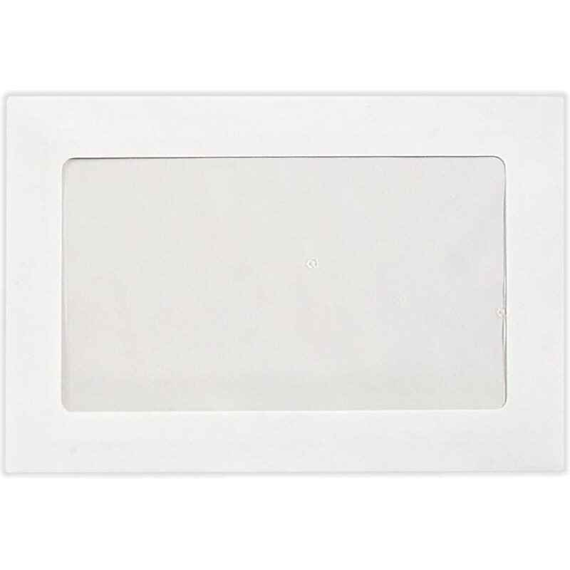 LUX Full Face Window Envelopes, 6" x 9", Bright White, 500/Pack (FFW-69-500) image 1