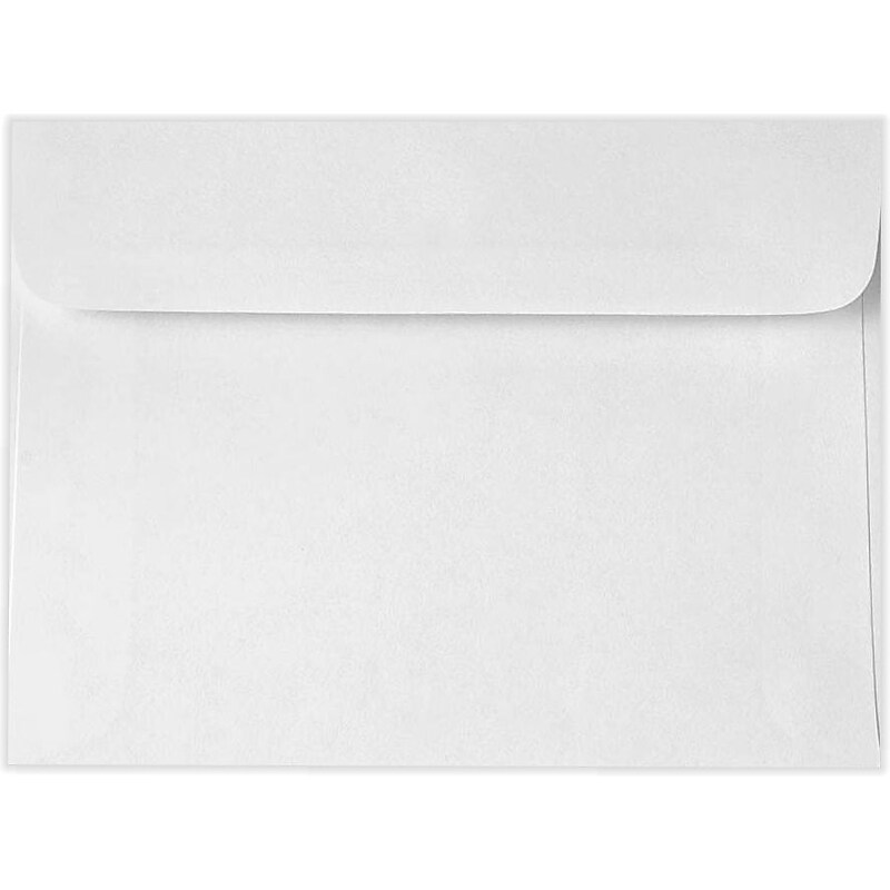 LUX Self Seal Booklet Envelope, 5 1/2" x 8 1/2", Bright White, 250/Pack (49420-250) image 1