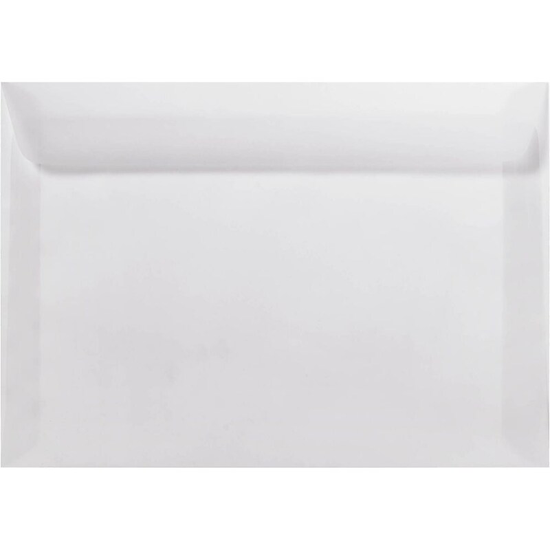 LUX 6 x 9 Booklet Envelopes 50/Pack, Clear Translucent (E4820-00-50) image 1