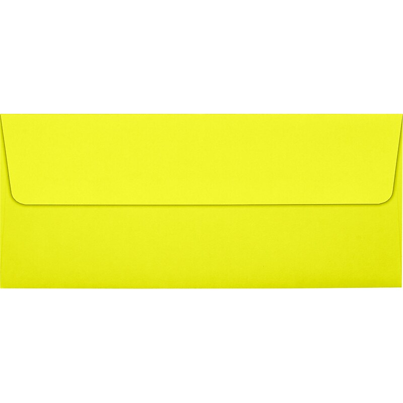 LUX #10 Square Flap Envelopes (4 1/8 x 9 1/2) 50/Pack, Citrus (LUX-4860-L20-50) image 1