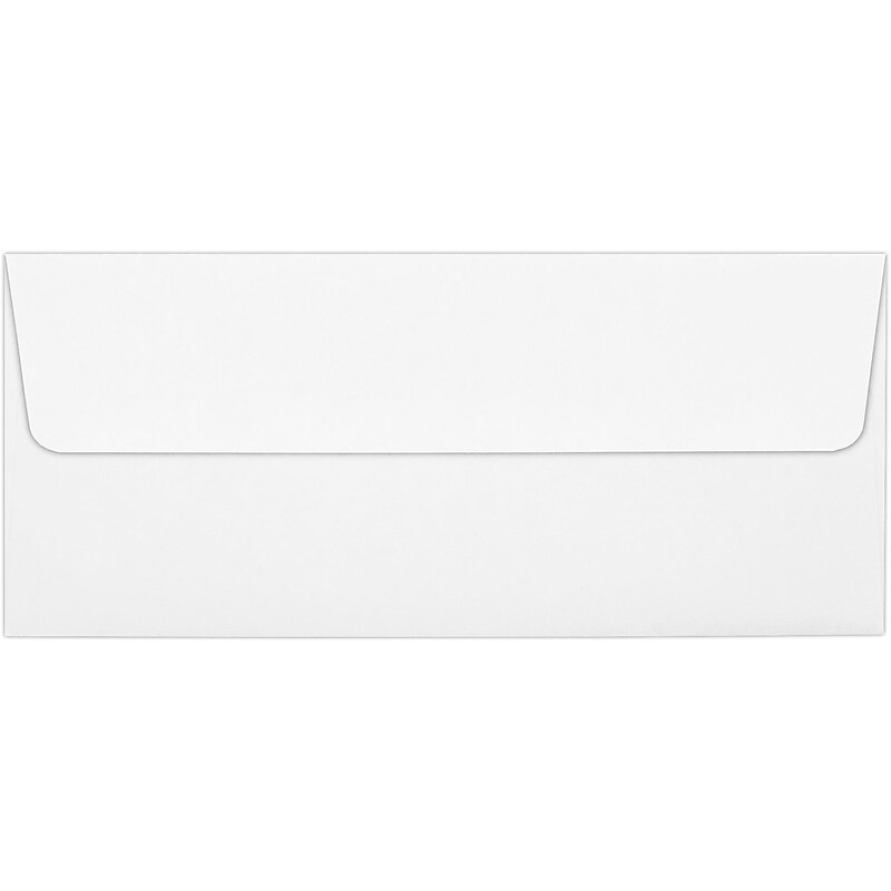 LUX #10 Square Flap Envelopes (4 1/8 x 9 1/2) 50/Pack, White - 100% Recycled (4860-WPC-50) image 1