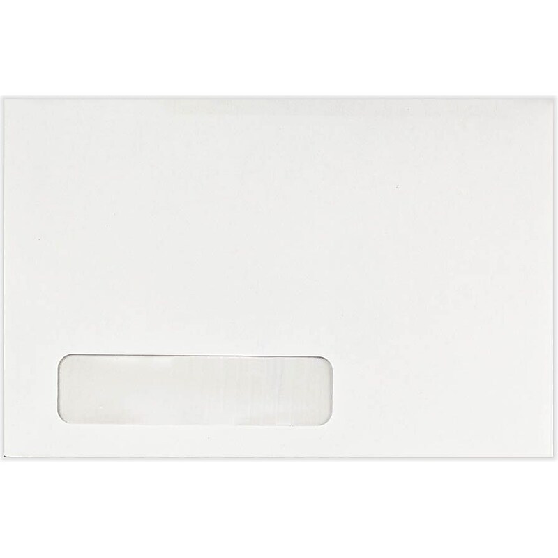 LUX Self Seal Window Envelope, 6" x 9", Bright White, 500/Pack (22646-500) image 1