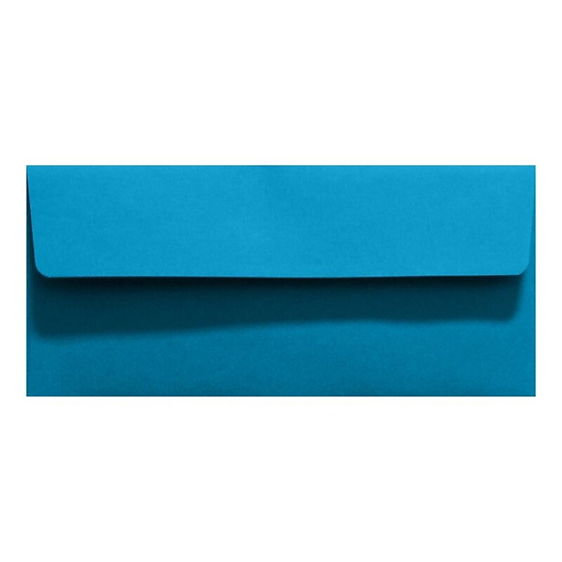 LUX #10 Square Flap Invitation Envelopes (4 1/8 x 9 1/2) 50/Pack, Pool (LUX-4860-102-50) image 1