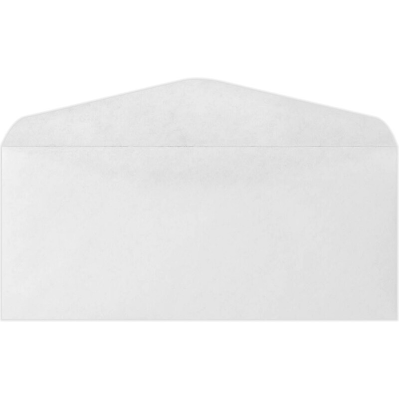 LUX Moistenable Glue #10 Business Envelope, 4 1/8" x 9 1/2", Bright White, 500/Pack (43687-500) image 1