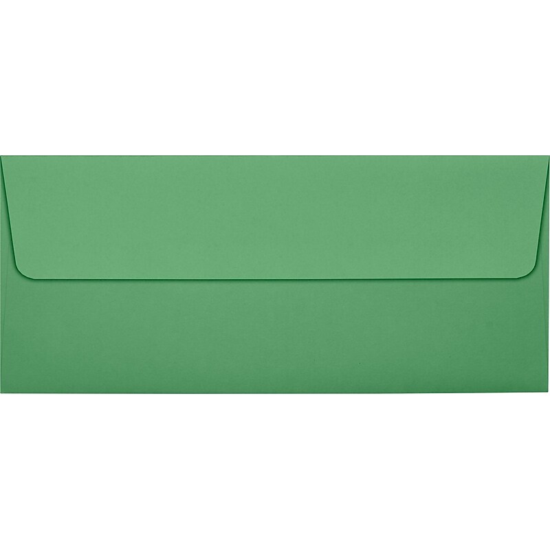 LUX #10 Square Flap Envelopes (4 1/8 x 9 1/2) 50/Pack, Holiday Green (LUX-4860-L17-50) image 1