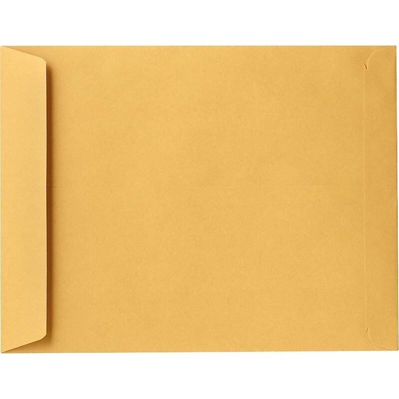LUX 9 x 12 Kraft Open End Envelopes 500/Pack, 24lb. Brown Kraft (8383-500) image 1