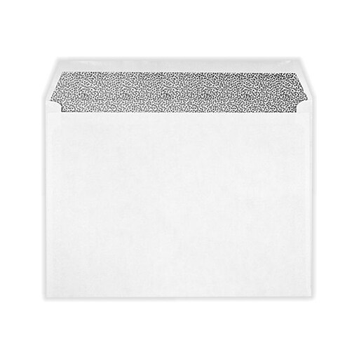 LUX 9 x 12 Booklet Envelopes 500/Pack, White w/Security Tint (49783500