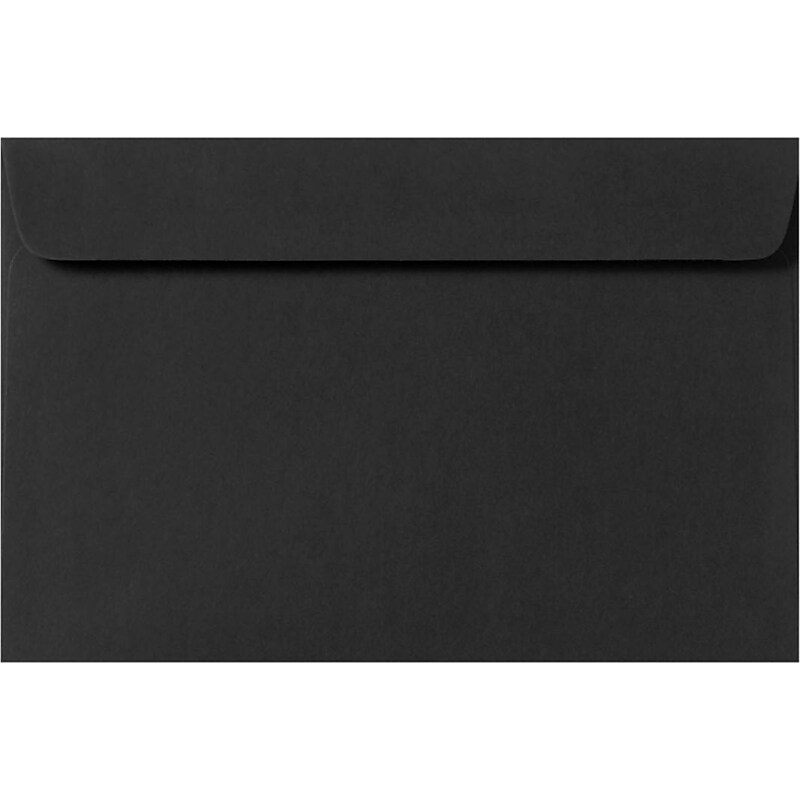 LUX 9 x 12 Booklet Envelopes 50/Pack, Midnight Black (F-6075-B-50) image 1