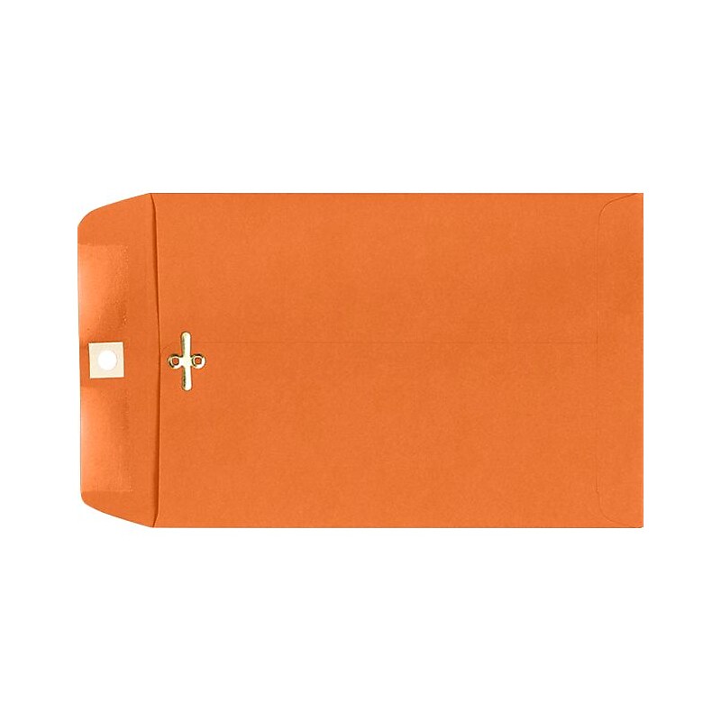 LUX 9 x 12 Clasp Envelopes 500/Pack, Mandarin (92938-500) image 1
