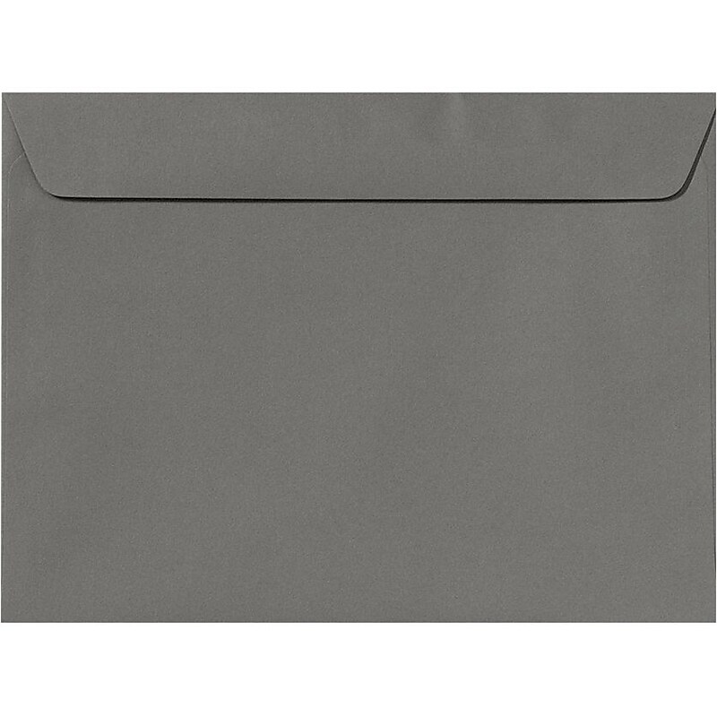 LUX 9 x 12 Booklet Envelopes 50/Pack, Smoke (EX4899-22-50) image 1