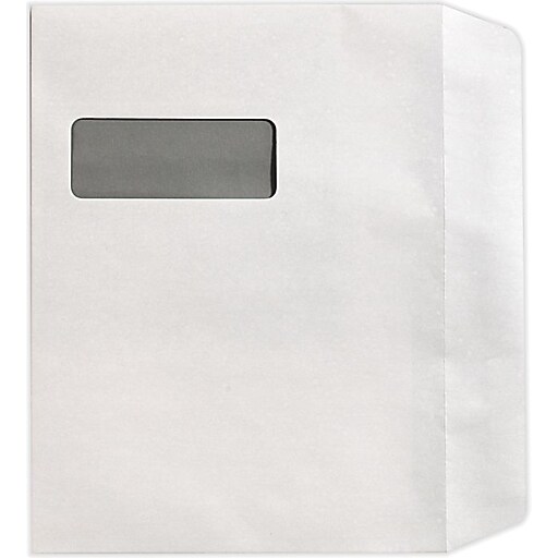 LUX 9 x 12 Booklet Window Envelopes 250/Pack, 28lb. Bright White (1590B