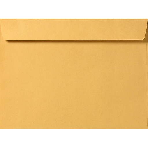 LUX 10 x 15 Booklet Envelopes 50/Pack, 28lb. Brown Kraft (11173-50 ...