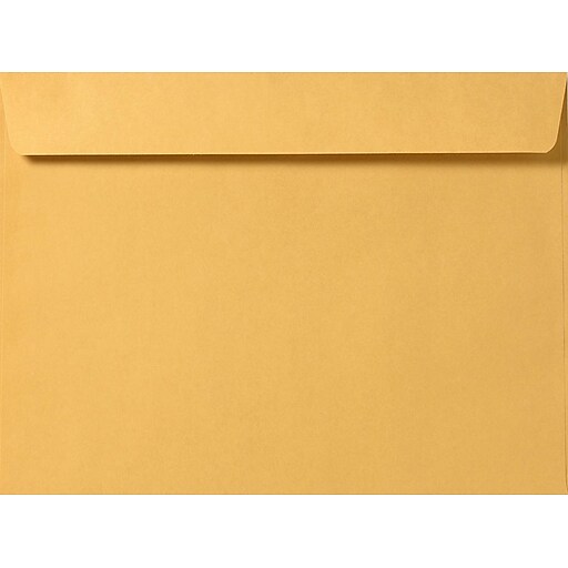 LUX 10 x 15 Kraft Booklet Envelopes 50/Pack, 28lb. Brown Kraft (11173