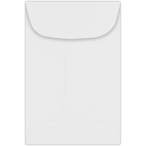 LUX 4 Coin Envelopes (3 x 41/2) 50/Pack, 24lb. Bright White (9477150