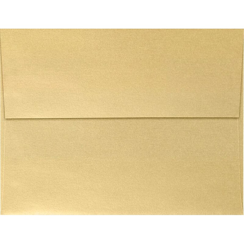 LUX A4 Invitation Envelopes (4 1/4 x 6 1/4) 50/Pack, Blonde Metallic (4872-M07-50) image 1