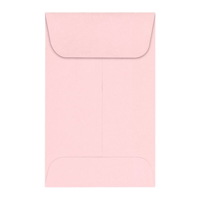 LUX #1 Coin Envelopes (2 1/4 x 3 1/2) 500/Pack, Candy Pink (LUX-1CO-14-500) image 1