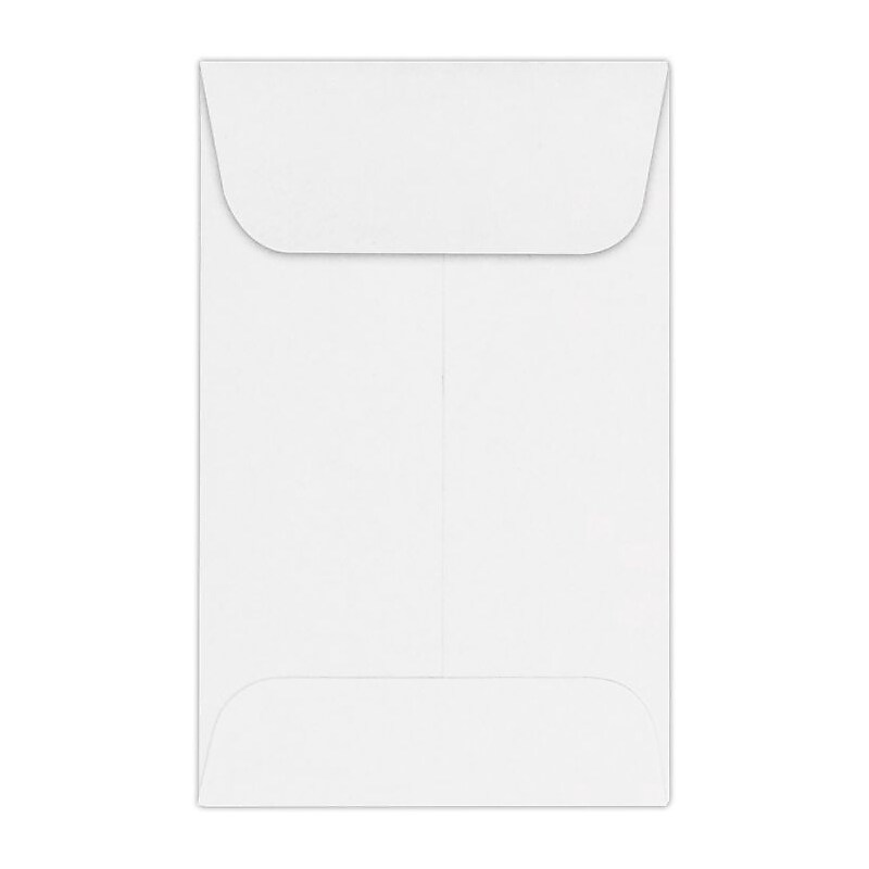 LUX #1 Coin Envelopes (2-1/4 x 3-1/2) 50/Pack, 80lb. Bright White (1CO-80W-50) image 1