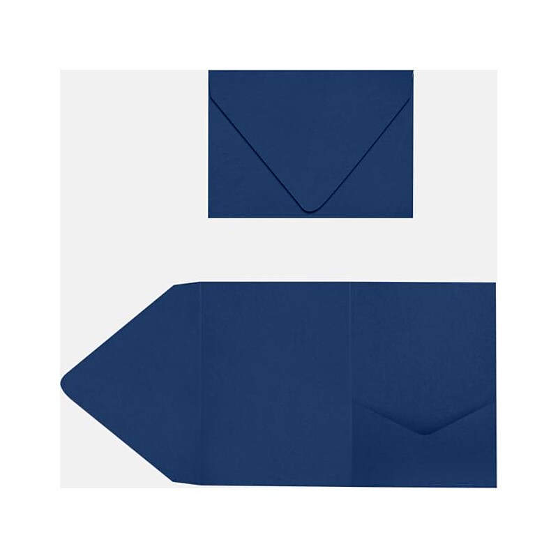 LUX A7 Pocket Invitations 100/Pack, Navy (LUXA7PKT103100) image 1