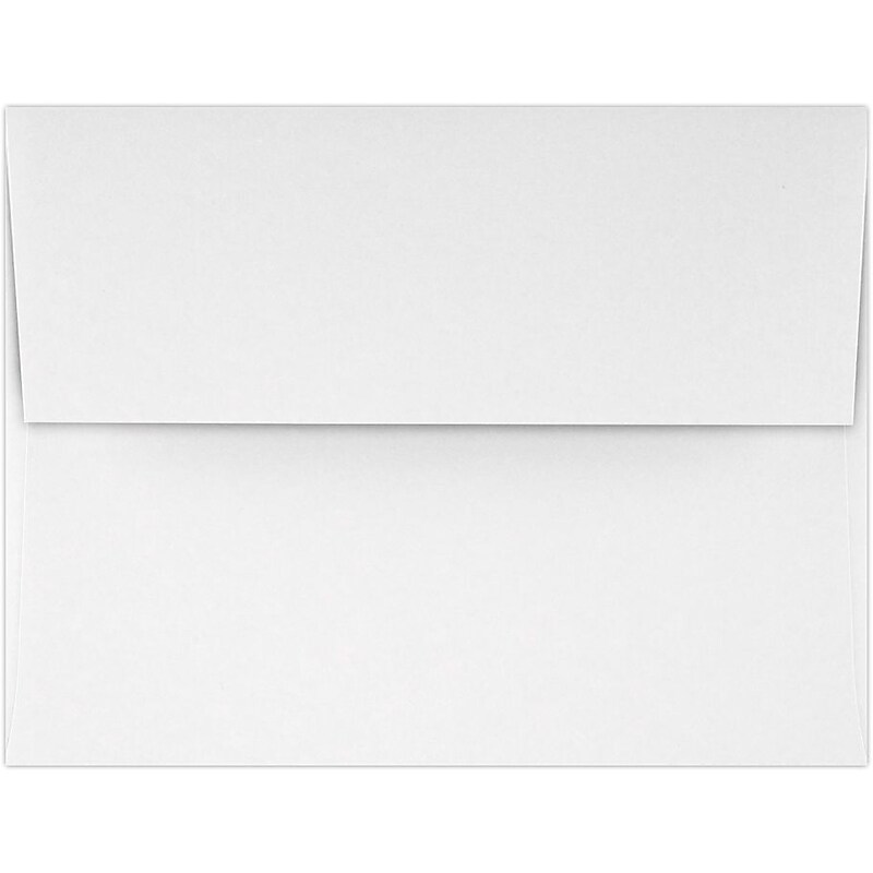 LUX A4 Invitation Envelopes (4 1/4 x 6 1/4) 50/Pack, 60lb. White w/Peel & Press (4872-WPP-50) image 1