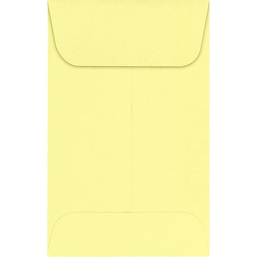 LUX 1 Coin Envelopes (2 1/4 x 3 1/2) 250/Pack, Lemonade (LUX1CO15