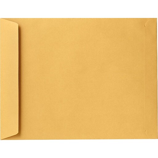 LUX 11 x 17 Kraft Jumbo Envelopes 50/Pack, 28lb. Brown Kraft (8347850) Staples