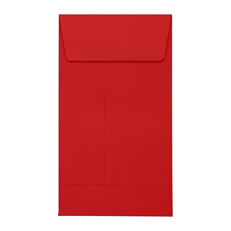 LUX Self Seal #5 1/2 Coin Envelopes, 3 1/8" x 5 1/2", Ruby Red, 500/Pack (LUX512CO18500) image 1