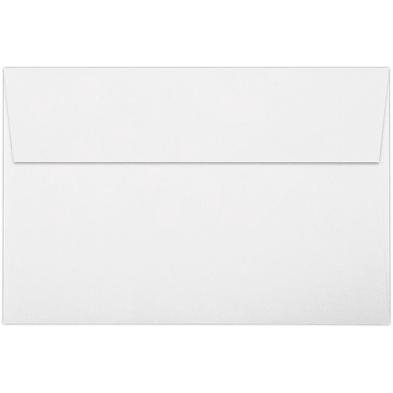 LUX Peel & Press Self Seal A9 Invitation Envelope, 5 3/4" x 8 3/4", White, 50/Pack (4895-WPP-50) image 1