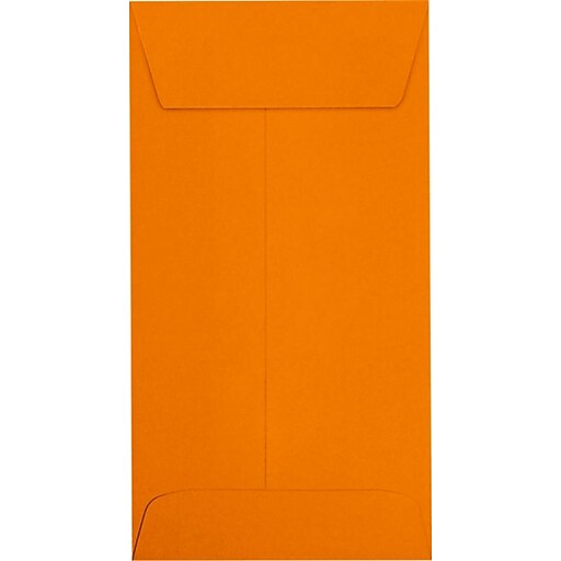 LUX 7 Coin Envelopes (3 1/2 x 6 1/2) 250/Pack, Mandarin (LUX7CO11