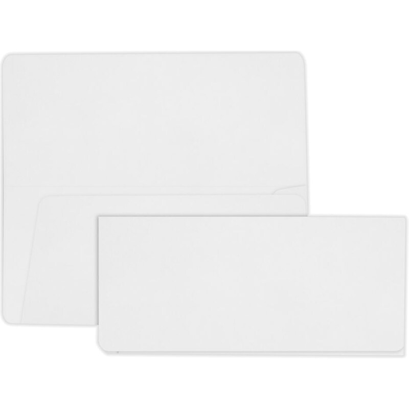 LUX Airline Ticket (3 7/8 x 8 1/2) 500/Pack, 70lb. White (AIR378-70W-500) image 1