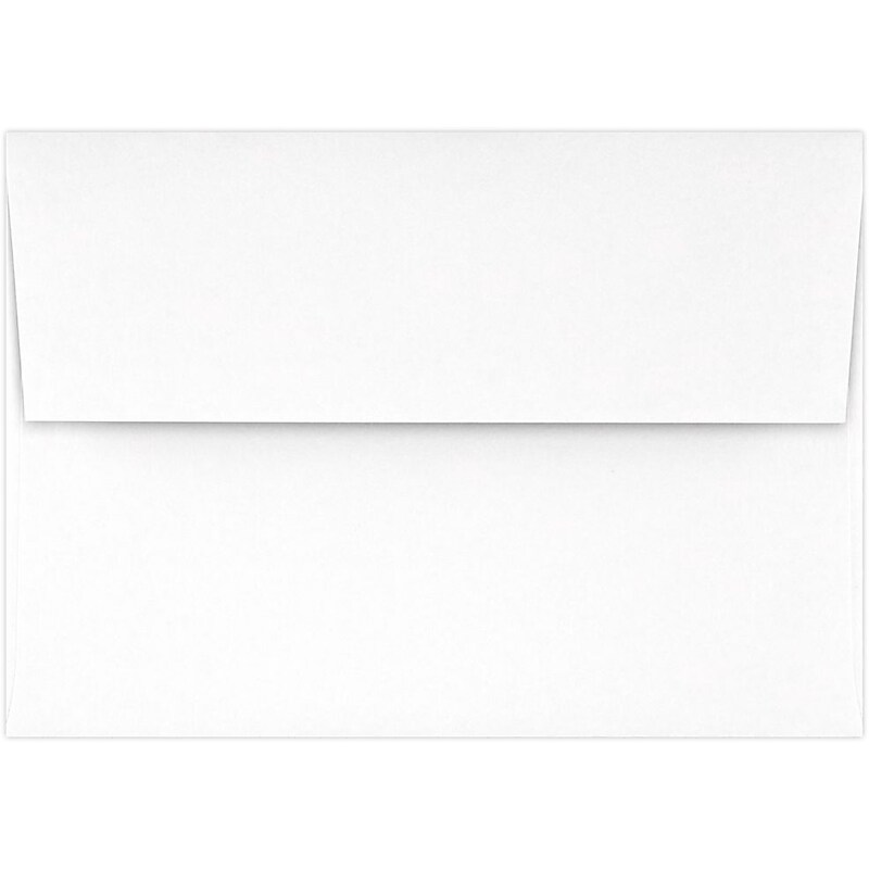 LUX A1 Invitation Envelopes (3 5/8 x 5 1/8) 50/Pack, Brilliant White - 100% Cotton (4865-SBW-50) image 1