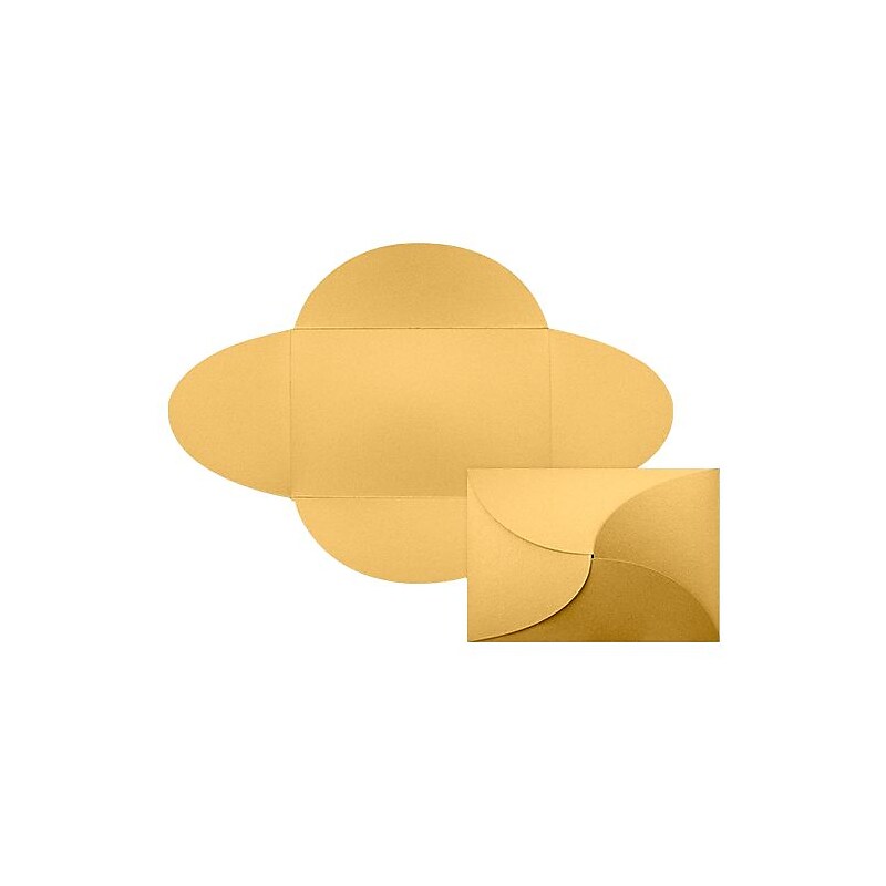 LUX A7 Petal Invitations (5 x 7) 20/Pack, Gold Metallic (EX10LEBAGM2820) image 1