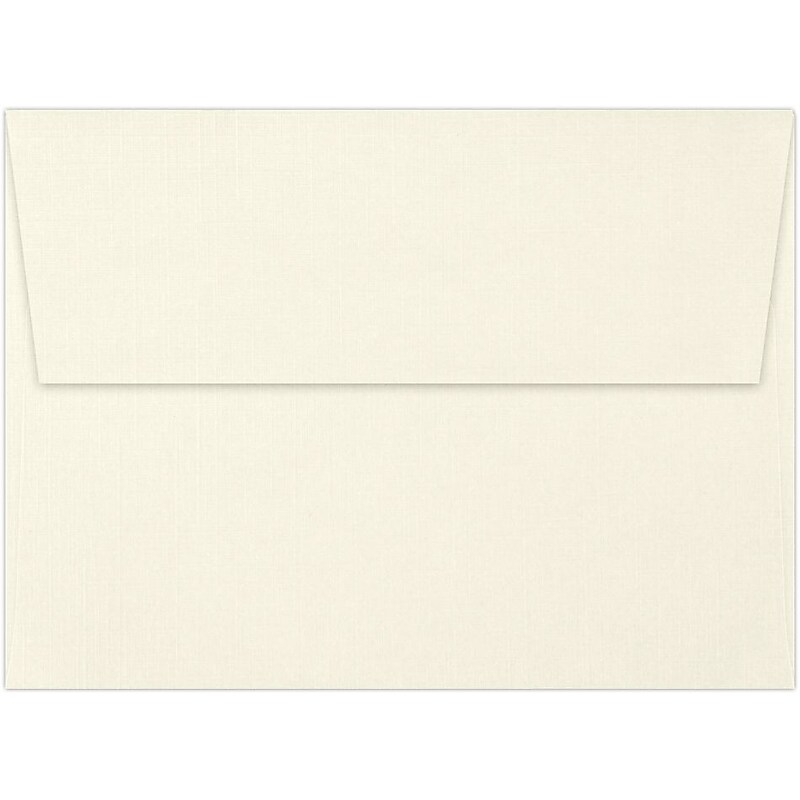 LUX A6 Invitation Envelopes (4 3/4 x 6 1/2) 50/Pack, Natural Linen (4875-NLI-50) image 1