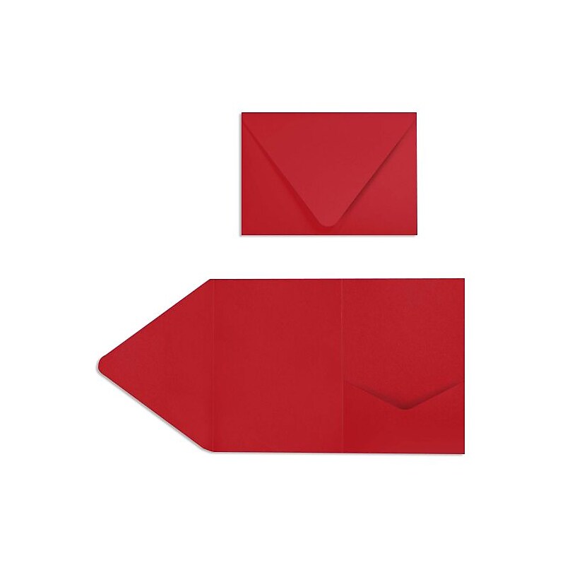 LUX A7 Pocket Invitations (5 x 7) 100/Pack, Ruby Red (EX10LEBA713PF10) image 1