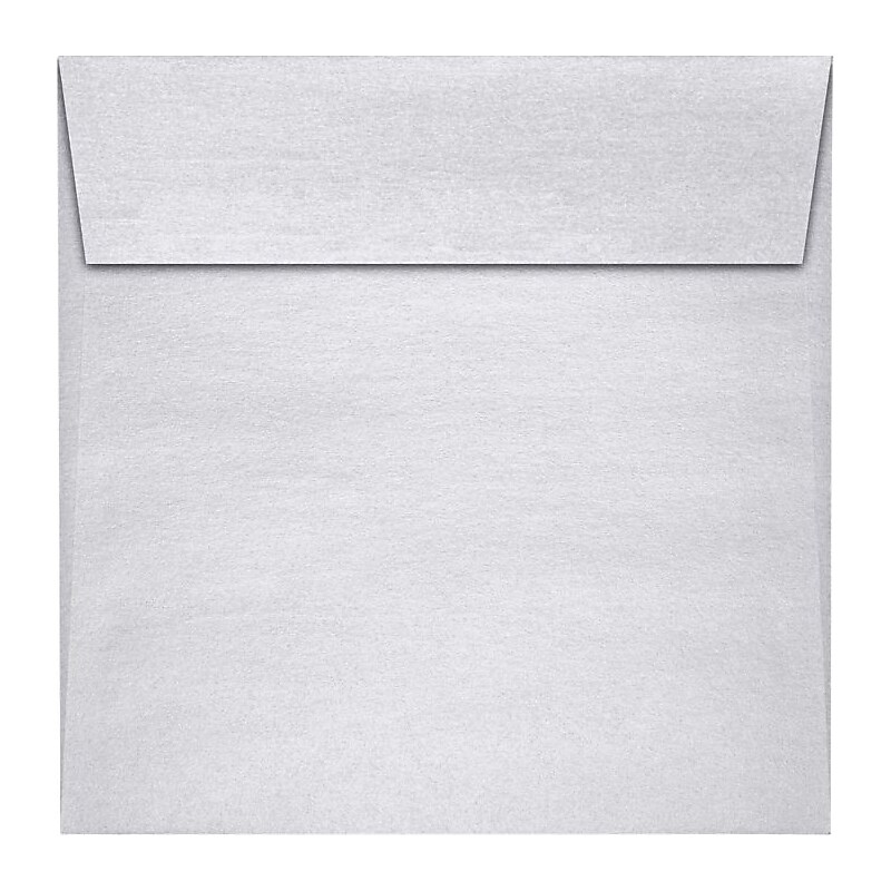 LUX 5 1/2 x 5 1/2 Square Envelopes 50/Pack, Silver Metallic (8515-06-50) image 1