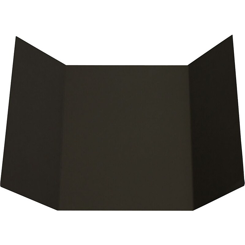 LUX A7 Gatefold Invitation (5 x 7) 100/Pack, Black Linen (A7GF-BLI-100) image 1