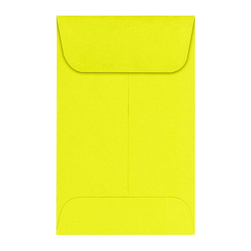 LUX #1 Coin Envelopes (2 1/4 x 3 1/2) 250/Pack, Citrus (LUX-1CO-20-250) image 1