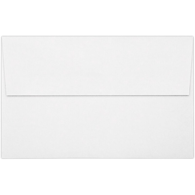 LUX A10 Invitation Envelopes (6 x 9 1/2) 50/Pack, 60lb. White w/Peel & Press (4890-WPP-50) image 1